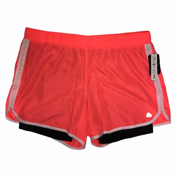 NWT RBX Active Performance Quick Drying Bright Neon Orange Athletic Shorts 3X - Picture 1 of 8